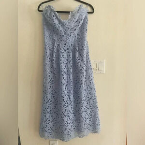 ASTR the Label Lace Midi Strapless Periwinkle Dress Size Large-read description!